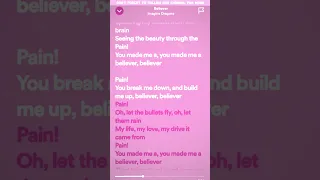 Imagine Dragons - Believer (Speed Up/Lyrics)