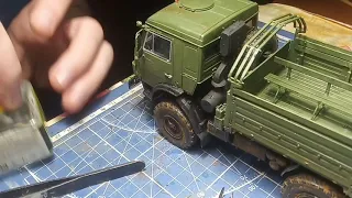 Сборка КамАЗ-5350 "Мустанг" Звезда 1:35. Часть 12. Финальная