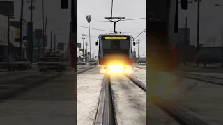 Derailing The Tram In GTA V #shorts | Any Suggestions? | Future - Mask Off (Aesthetic Remix)