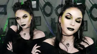 Witchy Green Glam Makeup TUTORIAL
