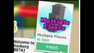 How to get multiple floors in Bloxburg for FREE!!! (100% real)