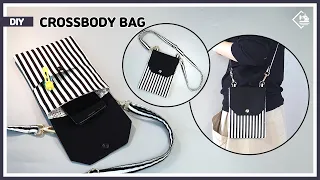 DIY Cell phone crossbody bag / phone purse bag / sewing tutorial [Tendersmile Handmade]