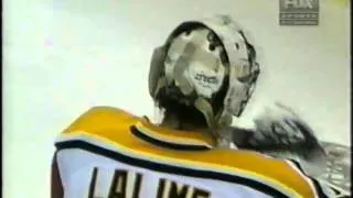 1996-97: Penguins vs. Canucks (02/04/1997) (Lalime with a Great Glove Save)