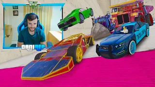 CARA A CARA BRUTAL! AVALANCHA DE 30 COCHES!! - GTA V ONLINE