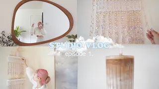 i started my dream small business selling whimsical jewelry 🎀 my first studio vlog! episode 1