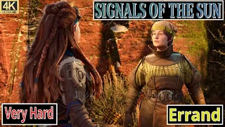 Horizon forbidden West PS5 4k - Signals of the sun errand walkthrough guide - Very hard difficulty