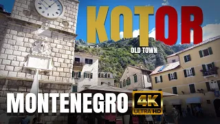 Kotor (Old Town) Montenegro, Walking Tour 4k UHD 🇲🇪