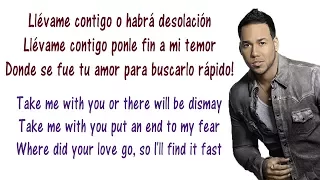 Romeo Santos - Llevame contigo Lyrics English and Spanish - Translation & Meaning - Take me with you