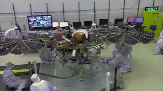 NASA's Mars InSight Lander: Solar Array Deployment Test (Time Lapse)