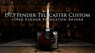 1973 Fender Telecaster Custom and 1966 Princeton Reverb