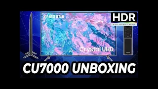 Samsung 65" Crystal UHD 4K CU7000 Smart TV unboxing and Installation full video