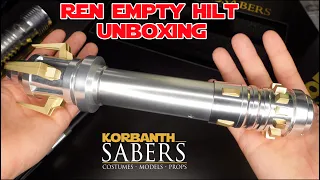 Korbanth Ren Empty lightsaber Hilt Unboxing!
