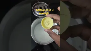 saffron milk.. simple and easy