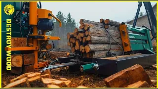 Amazing Homemade Firewood Processing Machine, Super Fast Wood Cutting Machine On Another Level 🪓 7