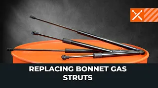 How to replace bonnet gas struts [AUTODOC TUTORIAL]