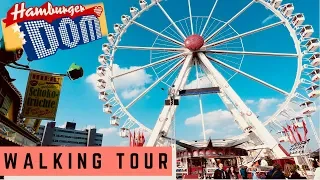 【4K】HAMBURG Walking Tour - Hamburger Dom 2019