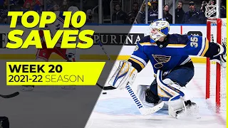 Top 10 Saves from Week 20 of the 2021-22 NHL Season