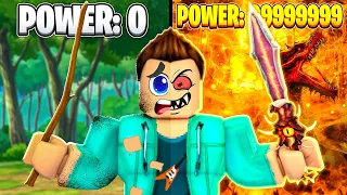 POWER 1 TO POWER 99999 OP SWORD IN ROBLOX!