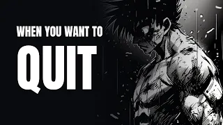 WHEN YOU WANT TO QUIT| HAJIME NO IPPO MOTIVATION | THE 25TH HOUR - REALLY SLOW MOTION #hajimenoippo