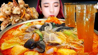 [Mukbang]🔥분모자 중국당면 잔뜩 넣은 소고기 마라탕&꿔바로우먹방😋 Spicy Beef Hot Fot Malatang & Guobaorou realsound ASMR | 쎄미