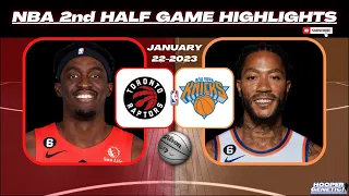 Toronto Raptors vs New York Knicks 2nd HALF Game Highlights | Jan 22, 2023 | NBA