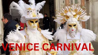 Venice, Italy Walking Tour 2024 / Venice Carnival