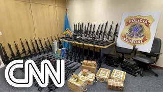 Exército e PF apreendem 80 armas no Rio de Janeiro | CNN PRIMETIME