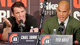 THE HILARIOUS TITO ORTIZ VS CHAEL SONNEN FULL PRESS CONFERENCE VIDEO | BELLATOR 170