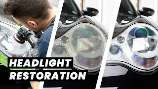 Headlight Restoration - 16 Year Old Porsche 911 (996) - ASMR