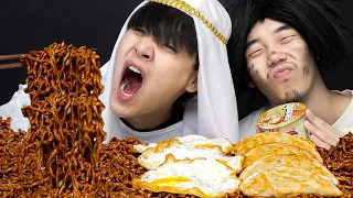 Korean Black Noodles Mukbang 직접 만든 짜장면 먹방 jajangmyeon