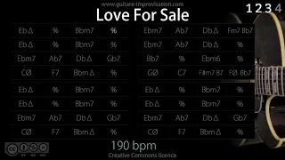 Love For Sale (Jazz/Swing feel) 190 bpm : Backing Track