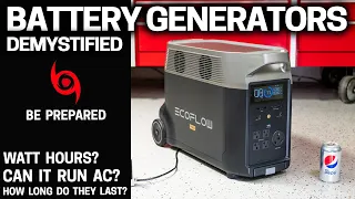 Disaster Readiness WITHOUT GAS - How to Choose the RIGHT Battery Generator - Beginner's Guide