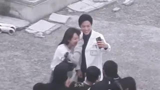 Yangzi and xiaozhan very sweet moments (BTS the oath of love)