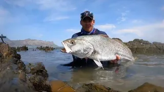 Fishing For Big Kob/Mulloway from Strand Reefs-Finally!