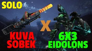Warframe | Eidolon 6x3 Solo | KUVA SOBEK | No Riven/Bless/Cipher/Pads