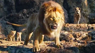 Mufasa salva a Simba y a Nala de las Hienas | El Rey León 2019 (LATINO)