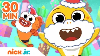 Baby Shark Chooses Christmas Gifts & More Adventures! | 30 Minute Compilation | Nick Jr.