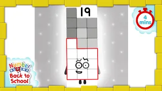 @Numberblocks- #BacktoSchool - Level Three | All the Best Nineteen Moments | FULL EPISODES