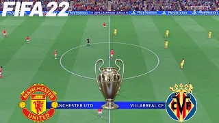 Manchester United vs Villarreal - UCL Champions League - Full Gameplay