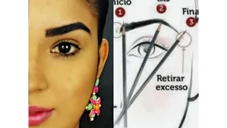 HOW THE EYEBROWS EPILATORS FOOTSTEPS / PERFECT EYEBROW as depilatory , shaping, cutting and define