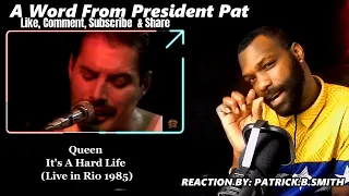 Queen - It's A Hard Life (Live in Rio 1985)-REACTION VIDEO