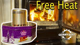 Homemade Tin Can Waste Oil burning Heater .. AWESOME OUTPUT ! ..