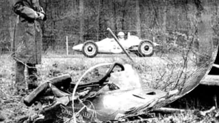 Locating the site of Jim Clark's fatal accident at Hockenheim.