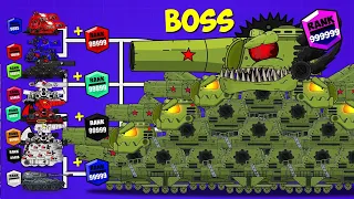 Tanks Rank Up Fight Defeat the boss KV-44 - Мультики про танки