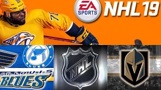 NHL 19 season mode: St. Louis blues vs Vegas Golden Knights (Xbox One HD) [1080p60FPS]