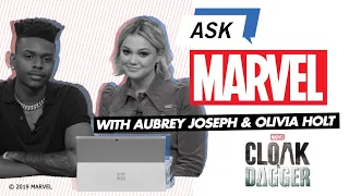 Aubrey Joseph & Olivia Holt answer YOUR Marvel's Cloak & Dagger questions! | Ask Marvel