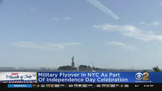 Military Flyover In NYC As Part Of Independence Day Celebration