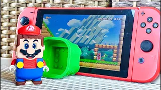 Lego Mario enters the Nintendo Switch to save Yoshi! Will Bowser be able to stop him? #legomario