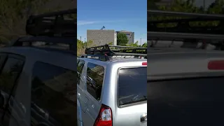 Roof rack noise hack = the pool noodle