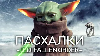 JEDI FALLEN ORDER: маленикий ЙОДА, Палпатин, Боба Фетт, база Старкиллер (9 пасхалок в Fallen Order)